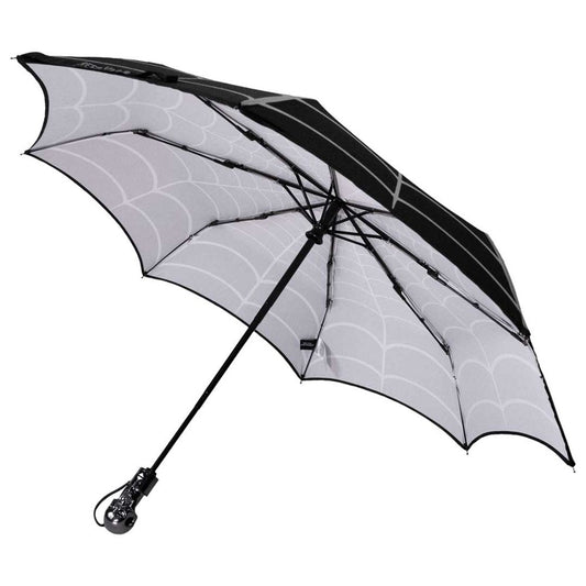 Skull Handle Spiderweb Anti UV Umbrella