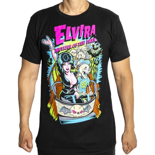 Elvira Ghostcoaster Mens T-Shirt