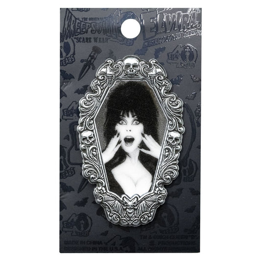 Elvira Hands Gothic Frame Enamel Pin