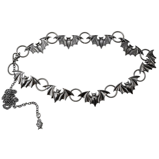 Batty Bats Black Chain Belt