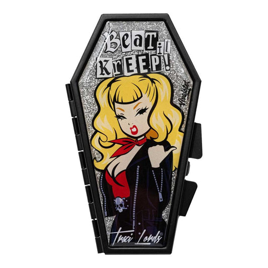 Traci Lords Beat It Kreep Viva Glitter Coffin Compact
