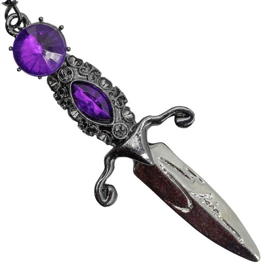 Elvira Dagger Earrings Purple