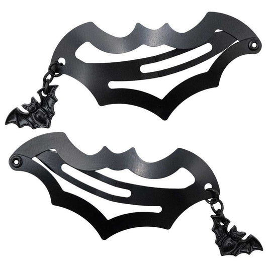Bat Snap Clip Black Bat Charm