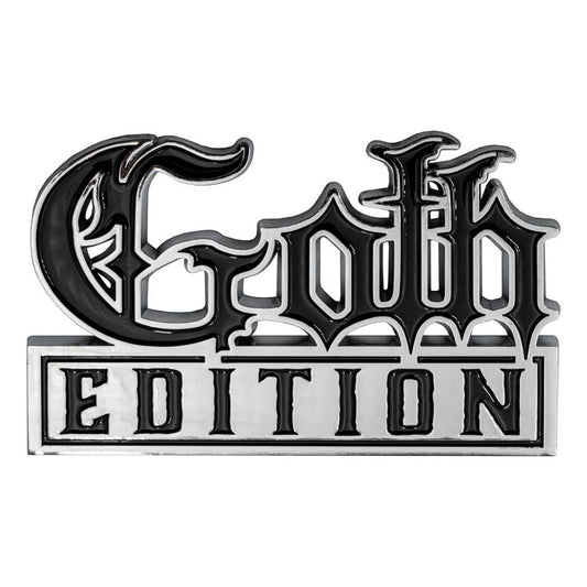 Goth Edition Chrome Stick On Emblem
