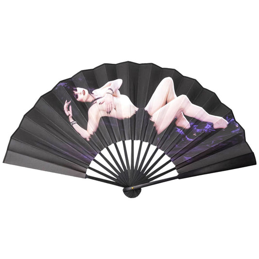 Elvira Laid Bare Double Sided XL Fan