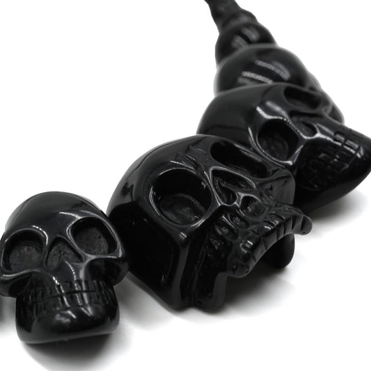 Skull Collection Necklace Black