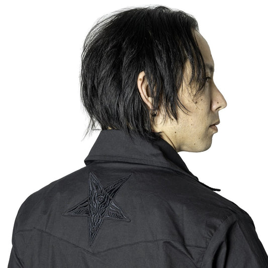 Hellbilly Baphomet Western Shirt