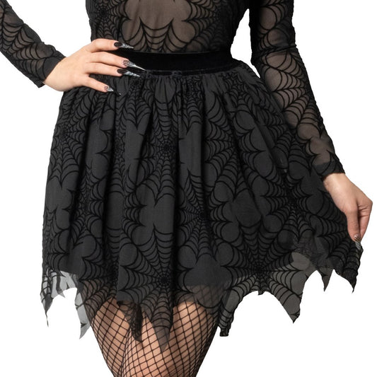 Spiderweb Mesh Tutu Skirt