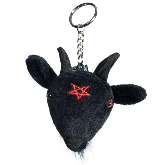 Goathead Baphomet Plush Keychain